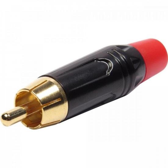 Plug RCA Metal Com Parte Inferior Vermelha PGRC0022 Storm - PCT / 10 [F002]