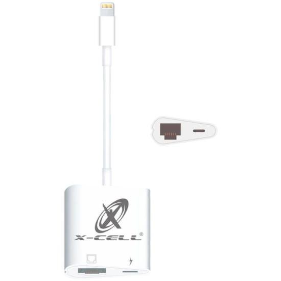Adaptador Ethernet Lightning RJ45 Flex Branco [F002] - HUDDSON STORE