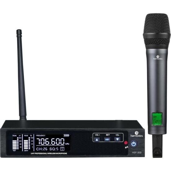 Microfone Sem Fio Harmonics HSF-300 Simples [F002] - HUDDSON STORE