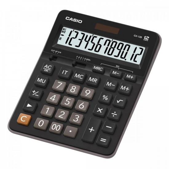 Calculadora de Mesa Casio GX-12B 12 Dígitos Preta [F002]