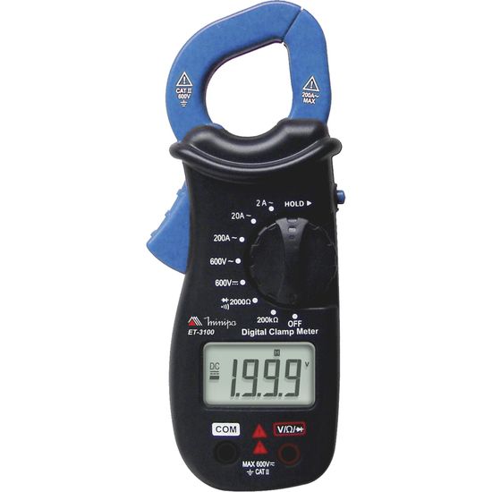 Alicate Amperímetro Digital ET-3100 Azul/Preto MINIPA [F002] - HUDDSON STORE