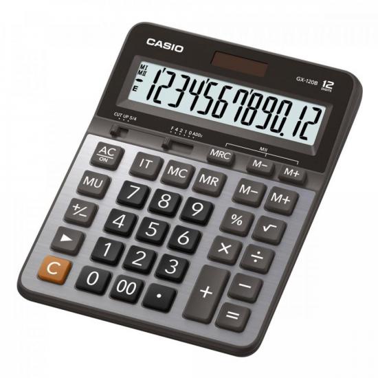 Calculadora de Mesa Casio GX-120B 12 Dígitos Prata [F002]