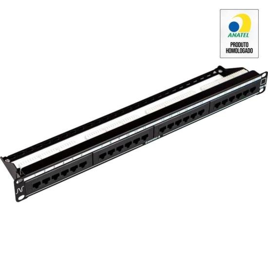 Patch Panel CAT.6 24 Portas Nexans [F002] - HUDDSON STORE