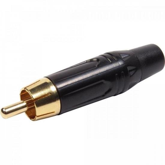 Plug RCA Metal Com Parte Inferior Preto PGRC0023 Storm - PCT / 10 [F002]