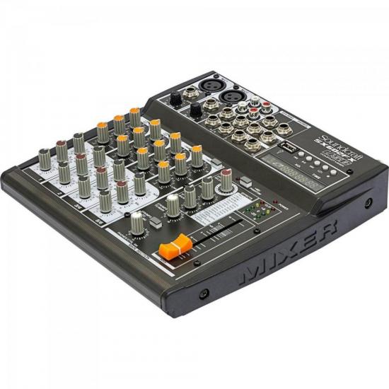 Mesa de Som Soundcraft SX602FX 6 Canais USB Preta [F002]