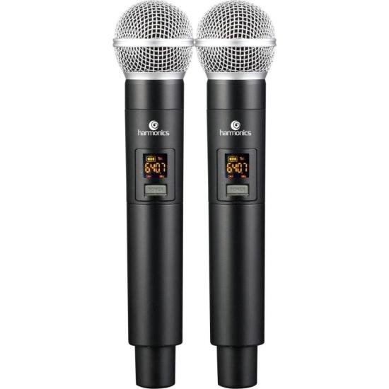 Microfone Sem Fio Harmonics HSF-200 Duplo [F003]