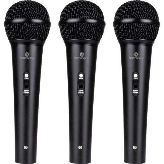 Kit De Microfone Harmonics MDU201 Com 3 Microfones Dinâmico Cardióide - KI / 3 [F002] - HUDDSON STORE