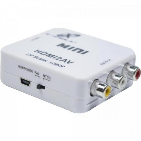 Mini Conversor HDMI x AV XC-MC-01 Branco Flex [F002]
