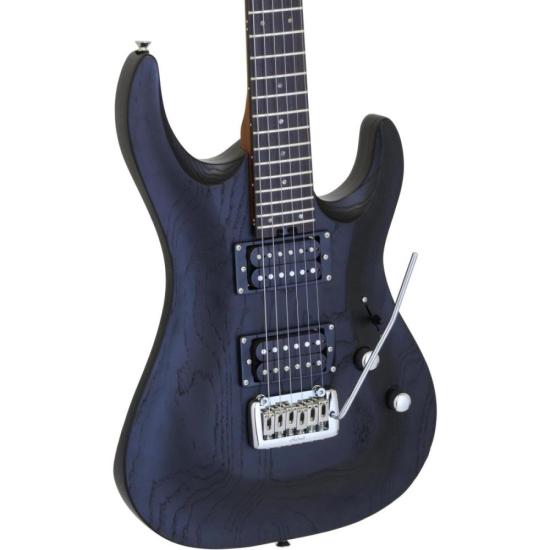 Guitarra Aria Pro II MAC-DLX Stained Black [F002] - HUDDSON STORE