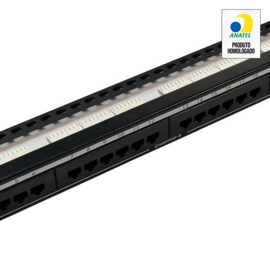 Patch Panel CAT.5E 24 Portas Nexans [F002] - HUDDSON STORE