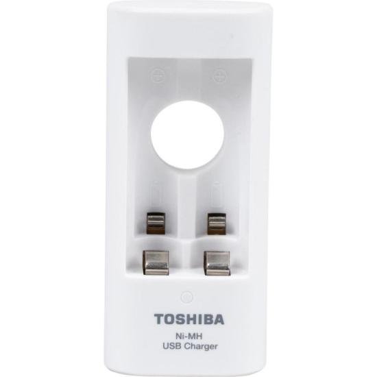 Carregador de Pilha USB TNHC-6GME2 CB (C/2 Pilhas AA 2000 MAh) Toshiba [F002]