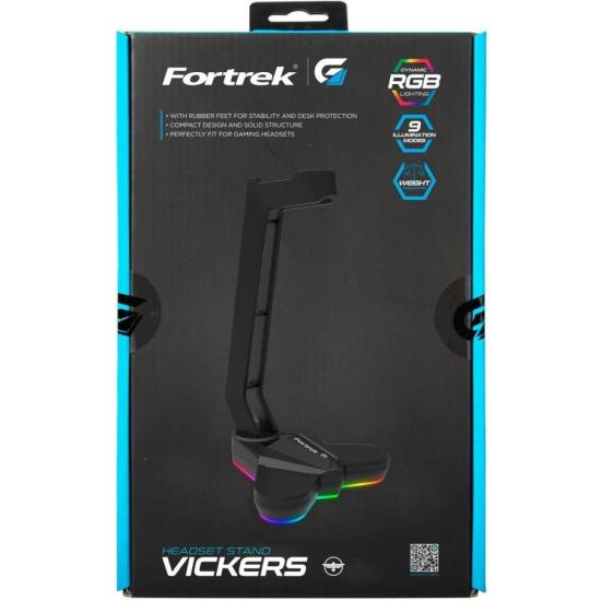 Suporte Para Headset Fortrek Vickers RGB Preto [F002]
