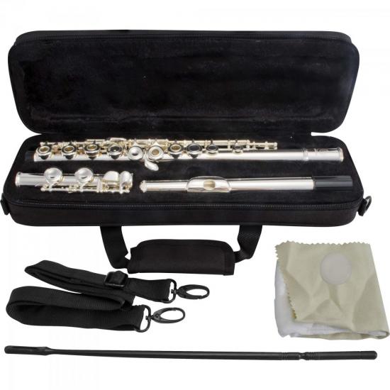 Flauta Transversal C Harmonics HFL-5237S Prata [F002]