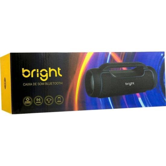 Caixa de Som Bright C03 Bluetooth Preto [F002] - HUDDSON STORE