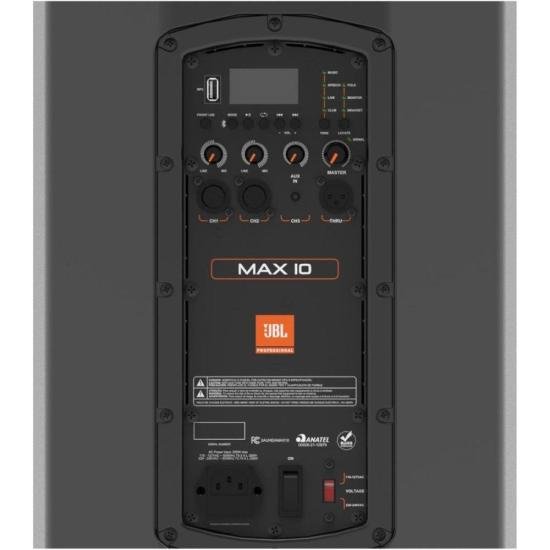 Caixa de Som JBL Max 10 Bluetooth Preto [F002] - HUDDSON STORE