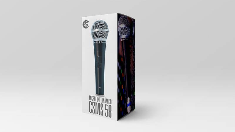 Microfone Custom Sound Csms 58 Com Cabo [F108] - HUDDSON STORE