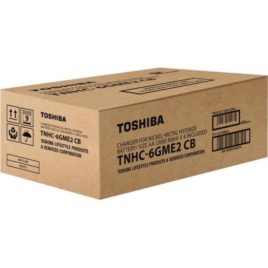 Carregador de Pilha USB TNHC-6GME2 CB (C/2 Pilhas AA 2000 MAh) Toshiba [F002]