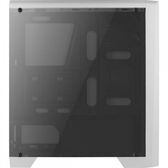 Gabinete Gamer Aerocool Cylon Branco RGB Lateral Acrílico [F002]