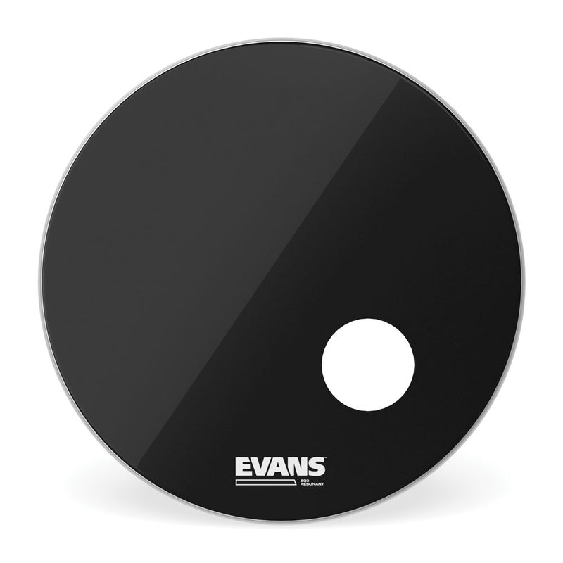 Pele Resposta Para Bumbo 22" Evans EQ3 Resonant Black BD22RB [F035]