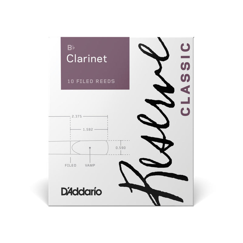 Palheta Clarineta Bb 4.0 (10 Peças) D Addario Reserv Classic [F035] - HUDDSON STORE