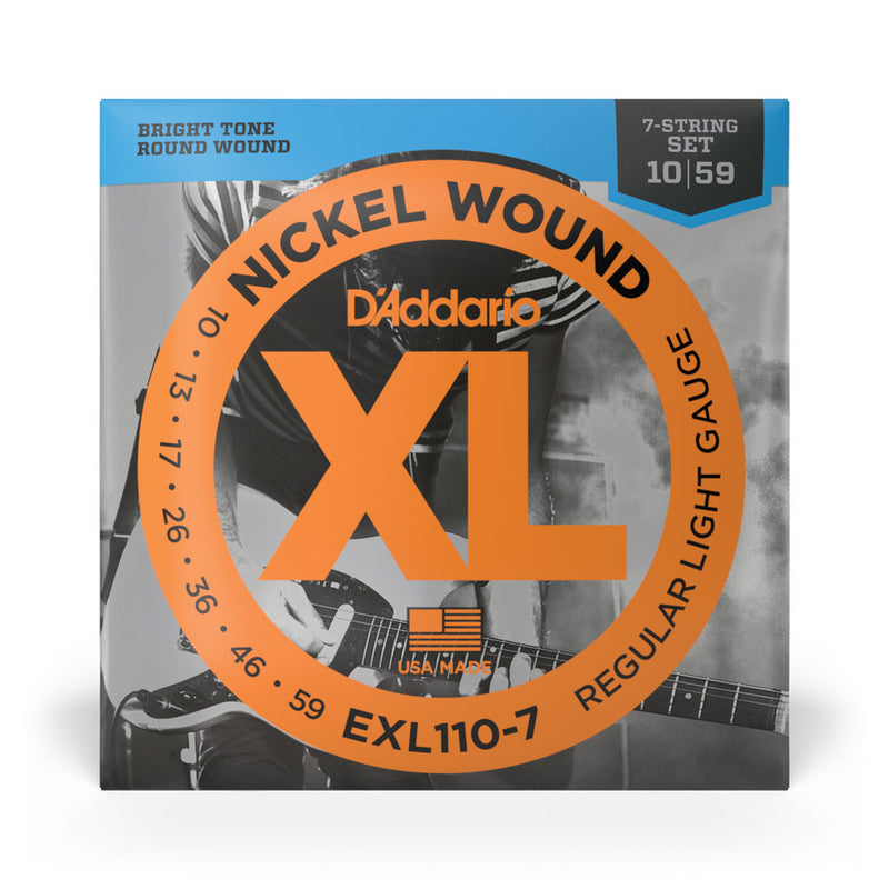Encordoamento Guitarra 7C 10-59 D Addario XL Nickel EXL110-7 [F035] - HUDDSON STORE