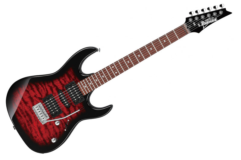 Guitarra 6C RG GIO Trans Red Burst Ibanez GRX70QA-TRB [F035]