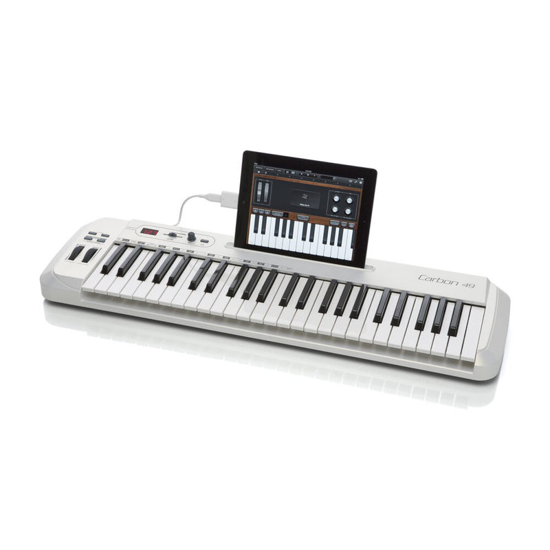 Controlador Midi USB 49 Teclas Branco Samson Carbon 49 [F035] - HUDDSON STORE