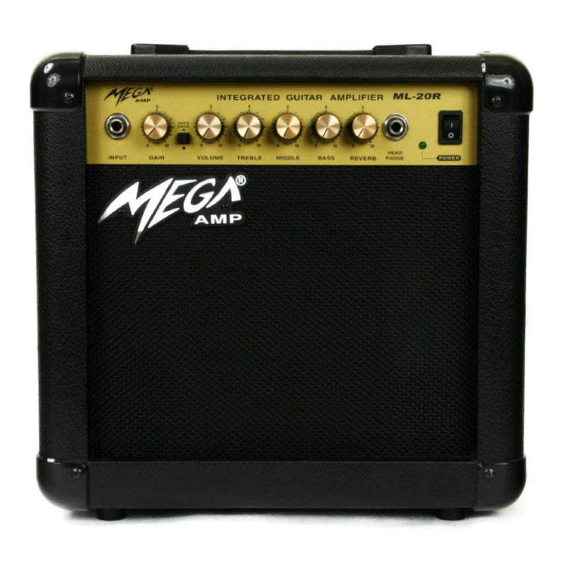 Amplificador Para Guitarra 20watts Com Reverb Ml 20r Mega [F097] - HUDDSON STORE
